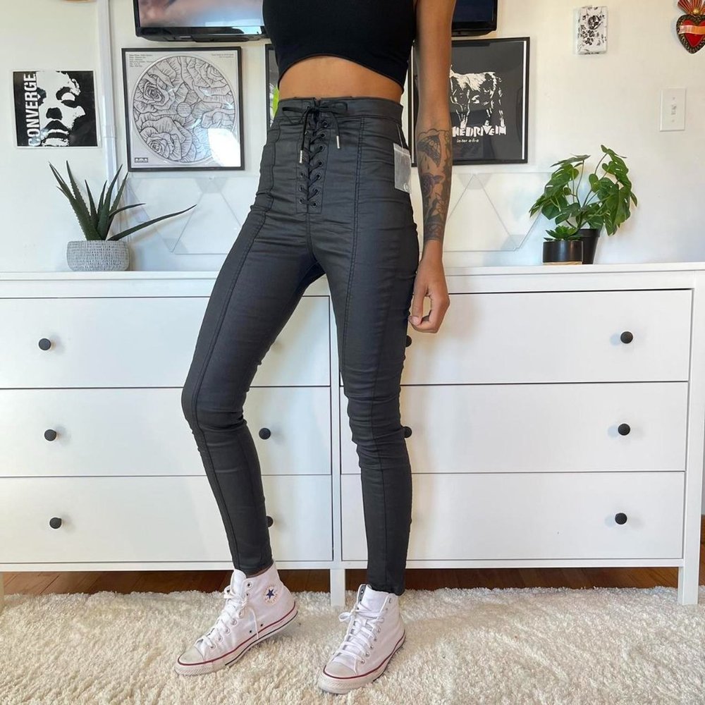 BDG Coated lace up pants